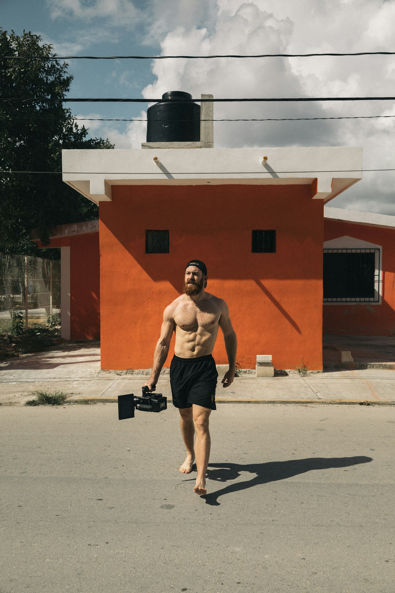 The sandbag carry, quarter three